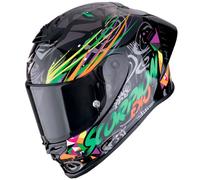 casco scorpion exo r1 evo ii air savage - nero / verde M