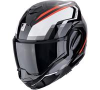 Scorpion EXO Tech Evo Furio Casco, nero-grigio-rosso, taglia M per maschi