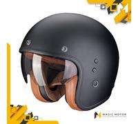 Casco Scorpion Jet BELFAST EVO LUXE Nero Opaco - XXL
