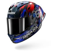 Casco Integrale Shark Aeron-Gp Fim Racing -1 Replica Zarco Victory 2025 Carbon Blu Cromato Lucido S
