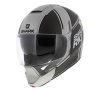 Casco Shark Evojet Vyda argento opaco nero grigio antracite SAK