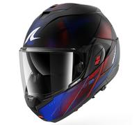 Casco Shark Modulare Flip Back Reversibile OXO Speed Tech Mat Rosso Blu Nero