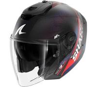 SHARK Casco RS JET Carbon SPEED-TECH Blu/Rosso/Nero Taglia S