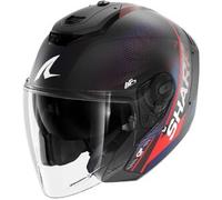SHARK Casco aperto RS Jet Carbon Speed-Tech Opaco Nero/Grigio/Blu/Rosso XL Donna
