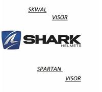Casco Shark Skwal/Spartan Visiera Trasparente Scura CHROME IRIDIUM VISIOR...