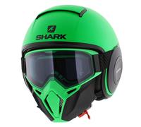 Casco Shark Street Drak Neon serie verde opaco nero GKK