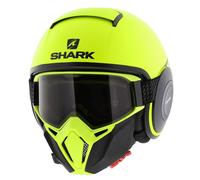 Casco squalo Street Drak Neon serie giallo opaco nero YKK - Taglia XS