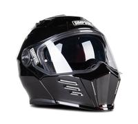 Simpson Darksome Solid, casco flip up XXL male Nero