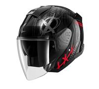 SHARK Casco SKWAL JET SHIEVER Nero/Rosso – Taglia L