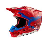 Alpinestars S-M5 Action 2 2024 Casco Motocross, rosso-blu, taglia XS