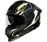 casco smk titan panther - nero / bianco / giallo L
