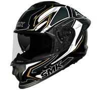 casco smk titan panther - nero / bianco / oro XL