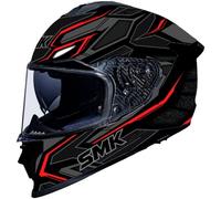 casco smk titan panther - nero opaco / rosso XL
