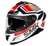 casco smk typhoon thorn - bianco / rosso / blu XL