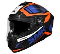 casco smk typhoon thorn - blu / rosso / bianco XL