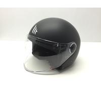 CASCO SOLID MATT BLACK NERO OPACO STREET TAGLIA S MT HELMETS