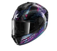 SHARK Casco integrale SPARTAN RS REPTAIA Nero Blu Glitter XS