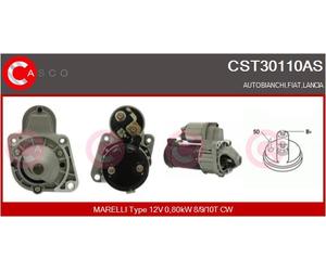 CASCO Starter 0.80 KW Per Fiat Panda 750 1000 I.E. CAT 1100 4X4 Uno Lancia Y10