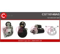 CASCO Starter 1.70 KW Per Fiat Fiorino Kasten 60 1.7 D 65 Strada Pick-Up Seat