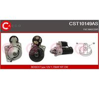 CASCO Starter 1.70 KW Per Fiat Fiorino Kasten 60 1.7 D 65 Uno 1.3 Super Diesel