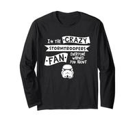Casco Stormtrooper Slogan I'm The Crazy Fan Maglia a Manica