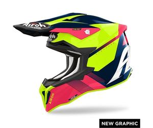 Casco STRYCKER BLAZER Rosa Giallo Blu - AIROH - UE: L