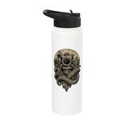 Casco subacqueo vintage nautico oceano acque profonde Stainless Steel Insulated Water Bottle