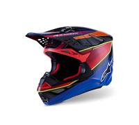 Alpinestars Supertech S-M10 Era 2025 Casco da motocross, rosso-blu, taglia L per maschi