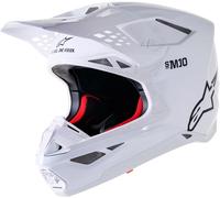 Casco Supertech M10 Solid MX ALPINESTARS Bianco