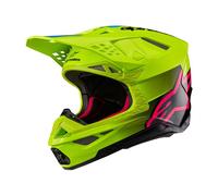 Alpinestars Supertech S-M10 Unite, casco da motocross XXL male Giallo Fluo/Nero/Fucsia