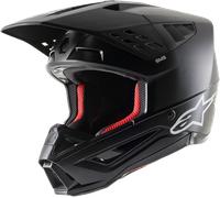 Alpinestars S-M5 Solid, casco da motocross M male Nero Opaco