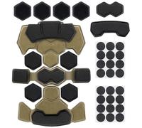 Casco Tattico Airsoft Set di Cuscinetti in Spugna A Doppio Strato Imbottitura in Memory Foam di Ricambio per Casco da Paintball Accessori per Casco per Casco Fast Mich ACH(Brown)