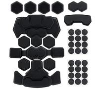 Casco Tattico Airsoft Set di Cuscinetti in Spugna A Doppio Strato Imbottitura in Memory Foam di Ricambio per Casco da Paintball Accessori per Casco per Casco Fast Mich ACH(Black)