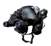 Casco Tattico FAST Tutto-in-uno Leggero e Resistente Agli Urti | Kit Casco Airsoft con Cuffia Di Comunicazione, Torcia, Luce di Segnalazione e Scatola Batteria