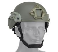 Casco Tattico Leggero MICH 2000, Calotta Resistente Agli Urti Con Imbottitura Regolabile E Fibbia A Sgancio Rapido(OD)