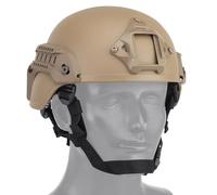 Casco Tattico Leggero MICH 2000, Calotta Resistente Agli Urti Con Imbottitura Regolabile E Fibbia A Sgancio Rapido(T)