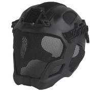 Casco tattico, maschera a rete integrale, circonferenza della testa regolabile, materiale Eva, attrezzatura da caccia all'aperto