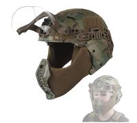 Casco Tattico Modulare A Protezione Completa 3.0 Con Guide Picatinny E Supporto For Occhiali(CP)