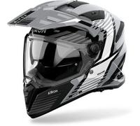Casco Touring Airoh Bandit Spicy Grigio Nero Bianco Lucido 3XL