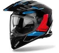 Casco Touring Airoh Bandit Tune Blu Rosso Lucido XL
