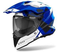 Casco Touring Airoh Commander 2 Reveal Blu Bianco Lucido XL