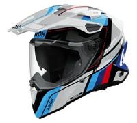 Casco Touring Airoh Commander 2 Skip Bianco Rosso Lucido M