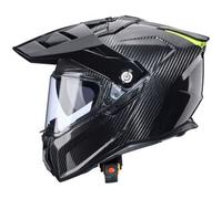 Caberg Tanami Carbon, casco avventura L female Nero/Giallo Fluo