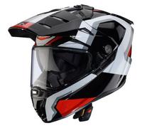 Casco Touring Caberg Tanami Scram Nero Bianco Rosso XS
