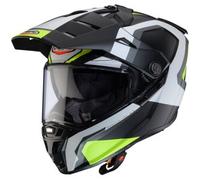Caberg Tanami Scram, casco avventura XS female Nero/Grigio/Giallo Fluo