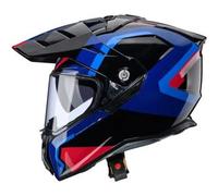 Casco Touring Caberg Tanami Scram Nero Rosso Blu Azzurro S