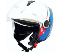 Casco Touring OJ Viaggio ADV Bianco Rosso Blu L