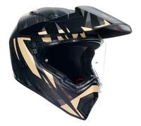 casco trail agv ax9 carbon steppa - nero / sabbioso XL