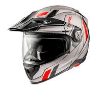 casco trail modulare premier xtrail evo xt 17 bm - grigio / rosso XS