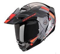 casco trail modulare scorpion adx-2 lewis - nero / rosso XXL